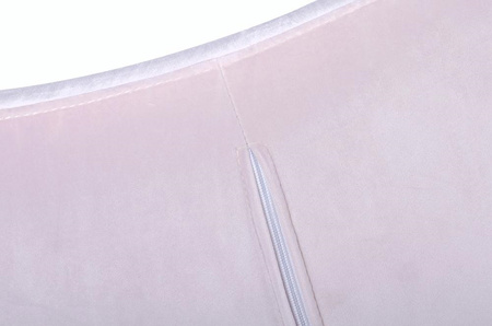 Fotel EGG SZEROKI VELVET jasny róż.30 - welur, podstawa stal