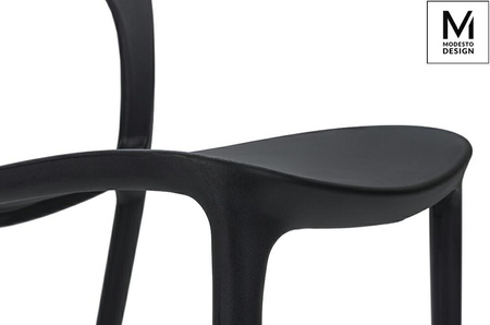 MODESTO krzesło ZING czarne - polipropylen