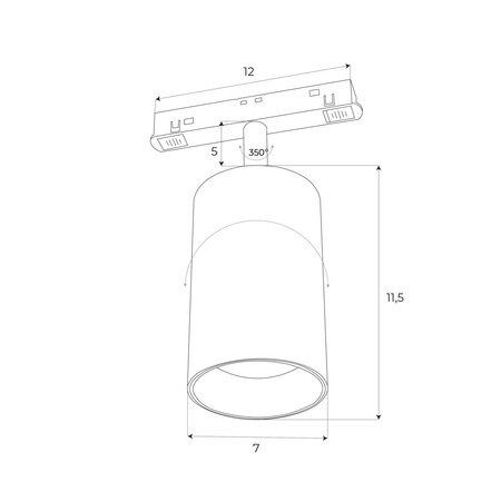 MAXLIGHT M0010Z REFLEKTOR MAGNETYCZNY SYSTEM ZIGBEE 20W 1332LM 2700/5000K