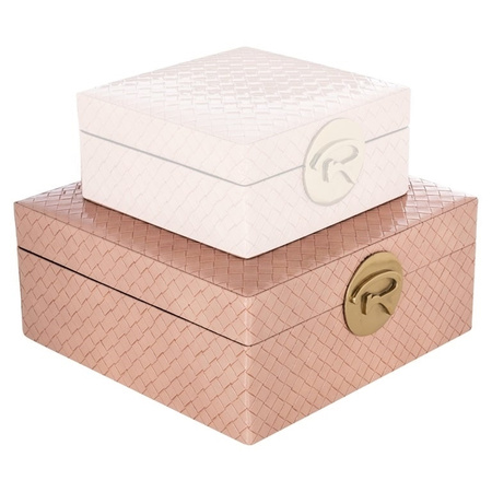 RICHMOND pojemnik na biżuterię ROSALY L różowy