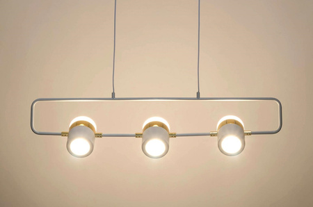 Lampa wisząca BLINK 3 biała - LED, metal