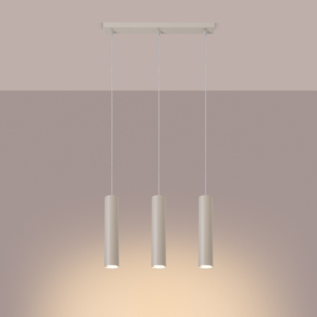 Lampa wisząca LAGOS 3L beżowa