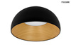 MOOSEE lampa sufitowa TOLLA czarna / naturalna