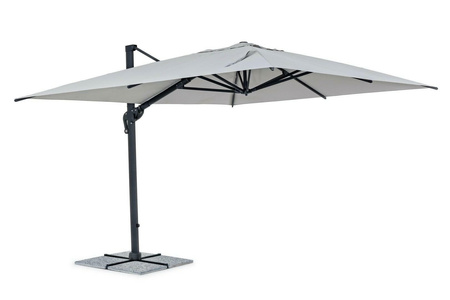 BIZZOTTO parasol ogrodowy INES jasny      szary
