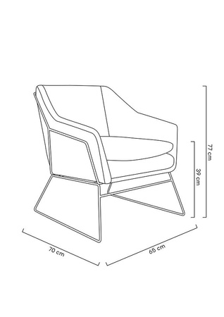 Fotel EMMA VELVET ciemny zielony - welur, metal
