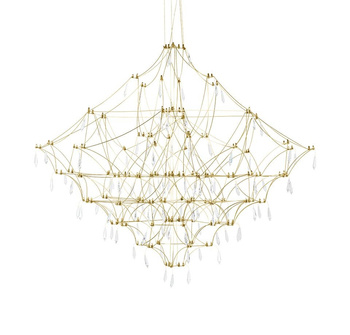 MOOSEE lampa wisząca CONSTELATION 100     GOLD - LED, stal szczotkowana