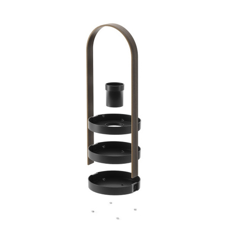 UMBRA organizer na kosmetyki BELLWOOD czarny / brązowy