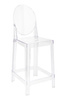 Krzesło barowe VICTORIA 65 cm transparentne