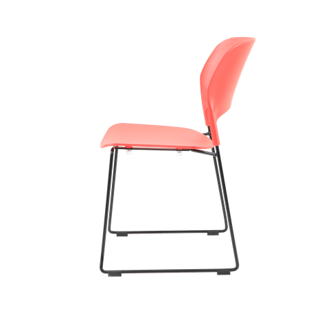 Krzesło TIPICO czerwono czarne