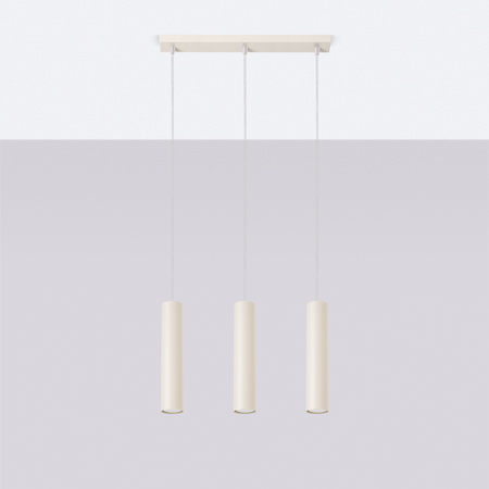 Lampa wisząca LAGOS 3L beżowa