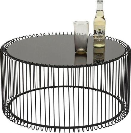 KARE zestaw stolików kawowych WIRE czarny