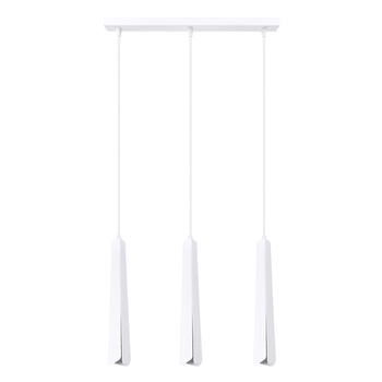 Lampa wisząca PRYSM 3L biała