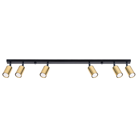 Plafon WINX 6L czarny/złoty