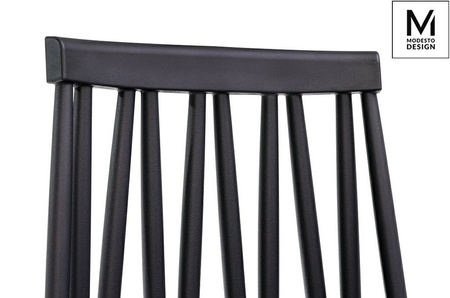 MODESTO krzesło TRAK czarne - polipropylen, metal