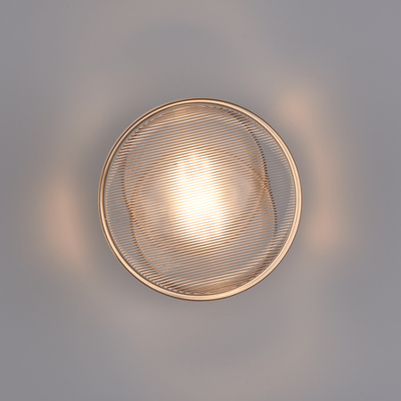 Lampa ścienna CARMELLO LED transparentna złota 13,5 cm