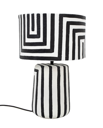KARE lampa stołowa STRISCE 44 cm          biało-czarna