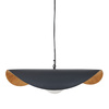 Lampa wisząca ENZO czarno złota 60 cm