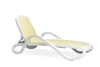NARDI leżak ogrodowy ALFA biały / beżowy