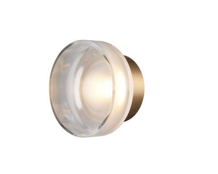 Lampa ścienna CARMELLO LED transparentna złota 13,5 cm