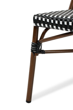 Krzesło ogrodowe CAFE PARIS brązowe rattan