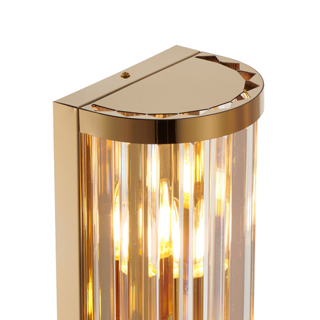 Lampa ścienna EXELLENT kryształowa złota 45 cm