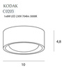 MAXLIGHT C0203 PLAFON KODAK I BLACK, 8W