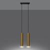 Lampa Wisząca LAGOS 2 złoty połysk