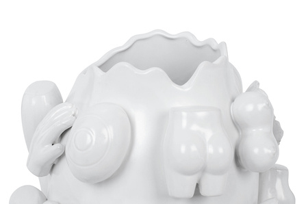 KARE wazon dekoracyjny BODY PARTS 25 cm biały