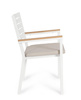 BIZZOTTO krzesło ogrodowe HENNA białe