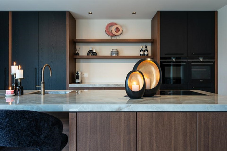 RICHMOND świecznik CIVAN L czarny