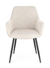 BIZZOTTO krzesło CORA ARM czarny /        beżowy
