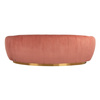 RICHMOND sofa WAYLON PINK - welur, podstawa złota
