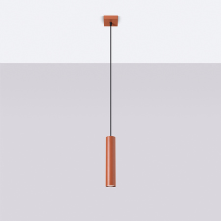 Lampa wisząca LAGOS 1 ochra czerwona