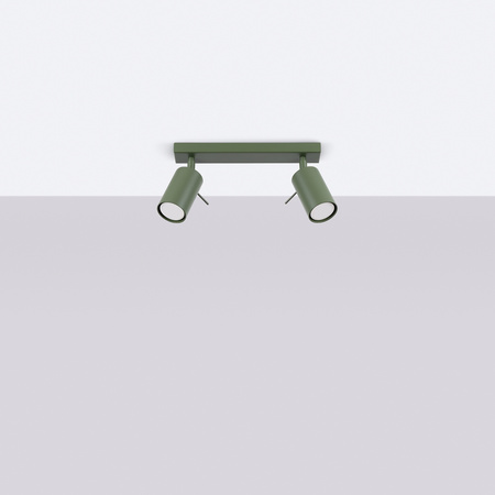 Plafon RING 2 zielony oliwkowy