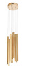 MAXLIGHT P0265D LAMPA WISZĄCA ORGANIC 10x ZŁOTA MAŁA ŚCIEMNIALNA
