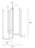 MAXLIGHT P0571D LAMPA WISZĄCA LOTUS 40W BRUSHED BRONZE
