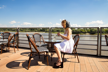 Krzesło ogrodowe CAFE PARIS brązowe rattan