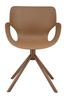BIZZOTTO krzesło LENNON ARM brązowe