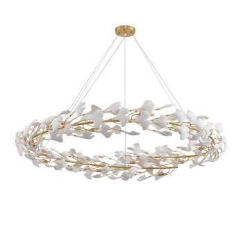 Lampa wisząca BOTANIKA złoto biała 150 cm