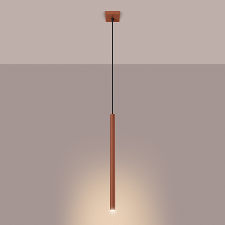 Lampa wisząca PASTELO 1 ochra czerwona