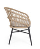 BIZZOTTO krzesło ogrodowe ODIVELAS        beżowe