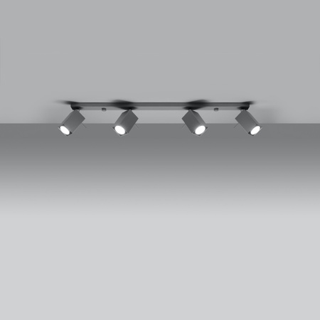 Plafon MERIDA 4L szary