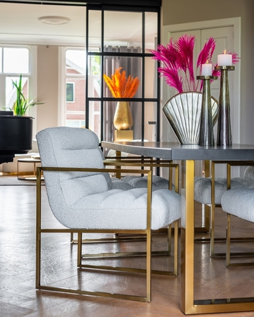 RICHMOND podstawa do stołu U szczotkowane złoto