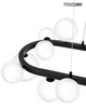 MOOSEE lampa wisząca ALURE OVAL 120       czarna/mleczna