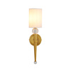 Lampa ścienna DAMA złota 52 cm
