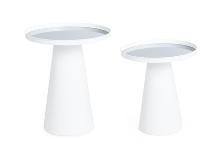 BIZZOTTO zestaw stolików kawowych REFLEX  biały