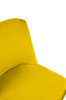 Krzesło DIEGO żółte - welur, podstawa czarno złota