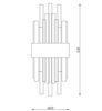 Lampa ścienna MIRACOLO złota 50 cm