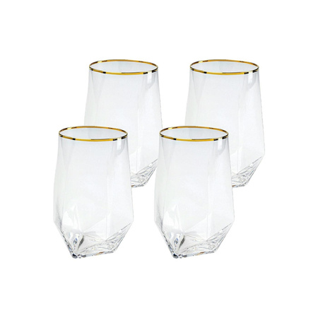 KARE komplet 4 szklanek DIAMOND RIM 510   ml