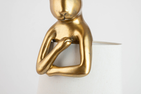 KARE lampa stołowa RABBIT 68 cm złota / biała